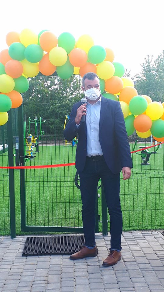 Відкриття спортивних майданчиків в с. Стайки. Фото