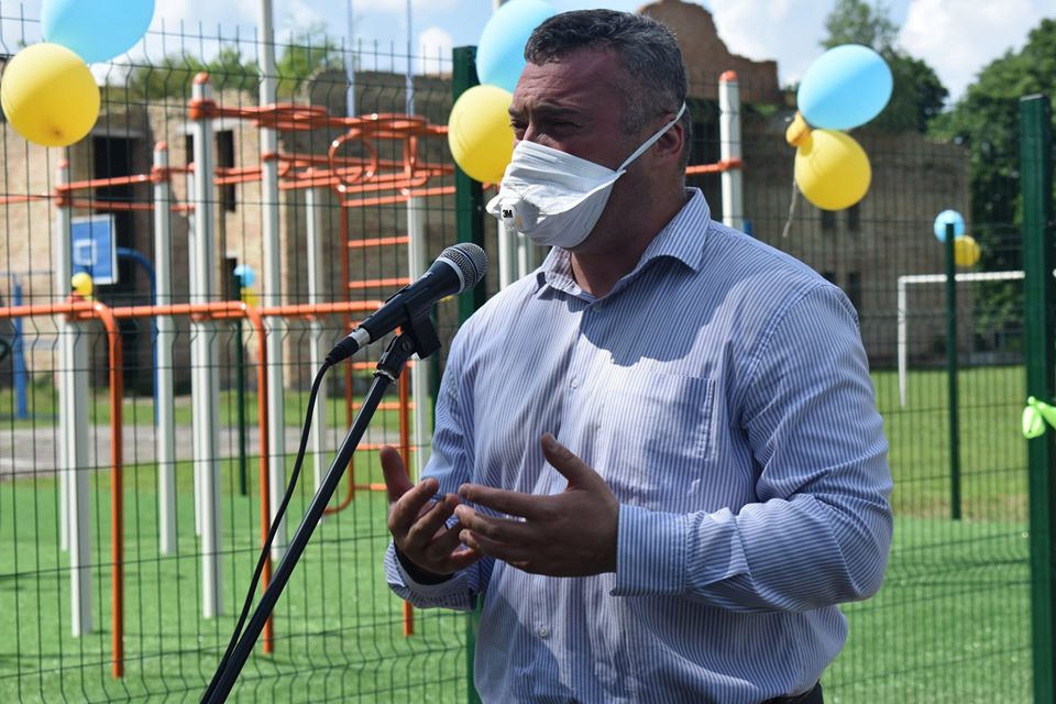 Відкриття воркаут-майданчика в Красилівці. Фото