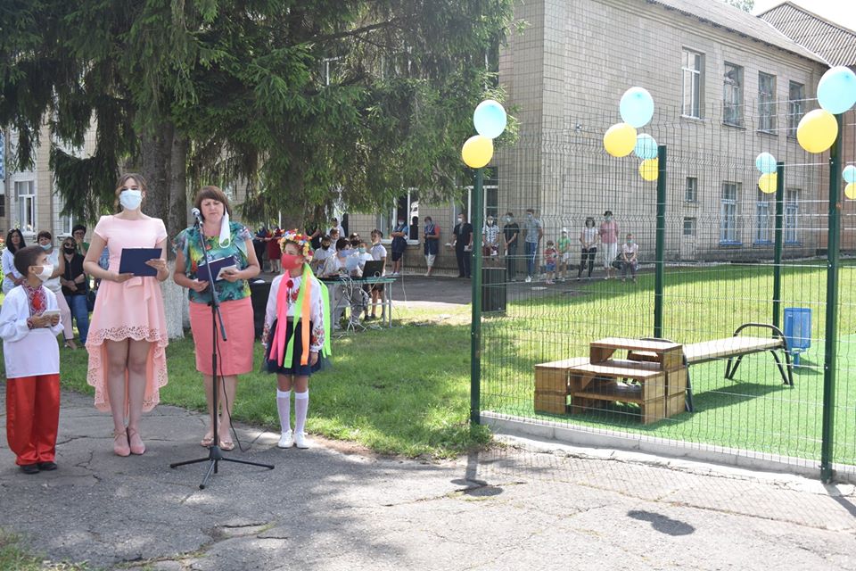 Відкриття воркаут-майданчика в Красилівці. Фото