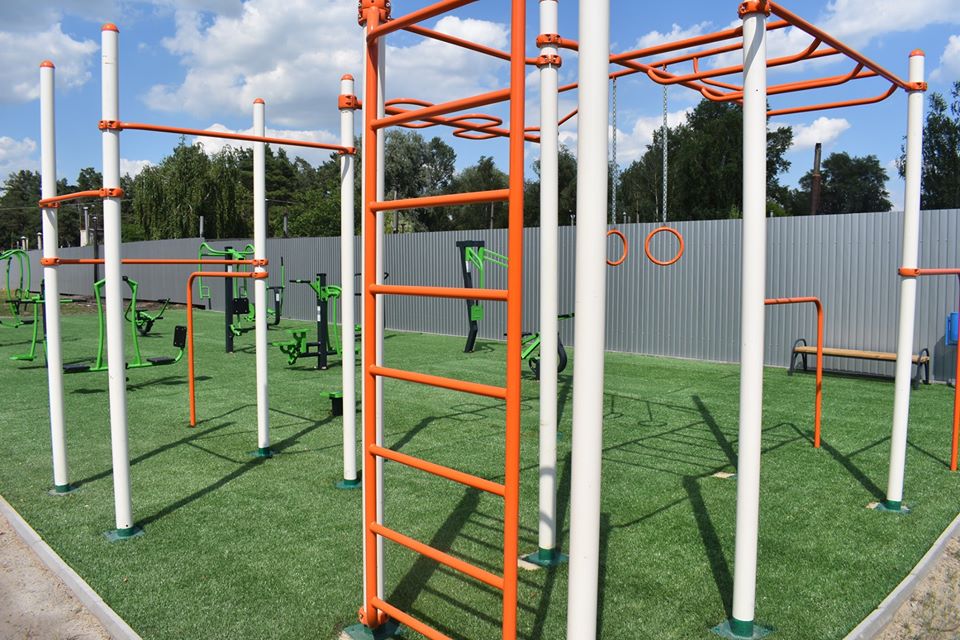 Відкриття майданчика для воркаут у Пролісках. Фото