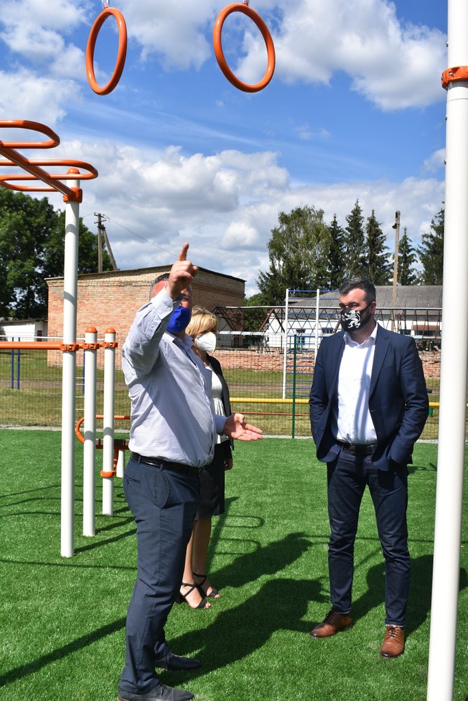 Відкриття майданчиків в Тетієвському районі. Фото