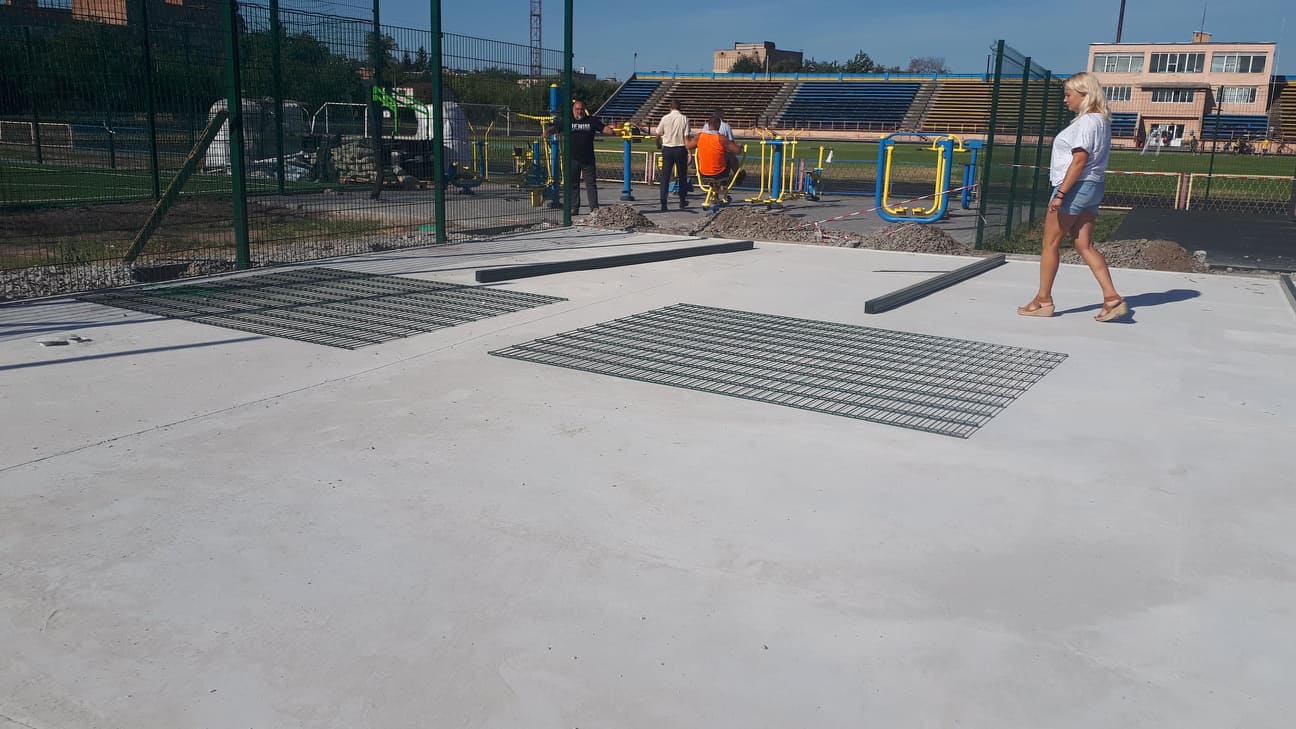 Будівництво мультифункціонального майданчика в Фастові. Фото