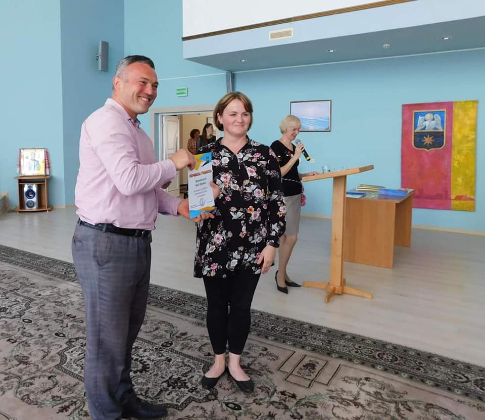 Сергій Тимофєєв привітав Славутич з Днем спорту. Фото