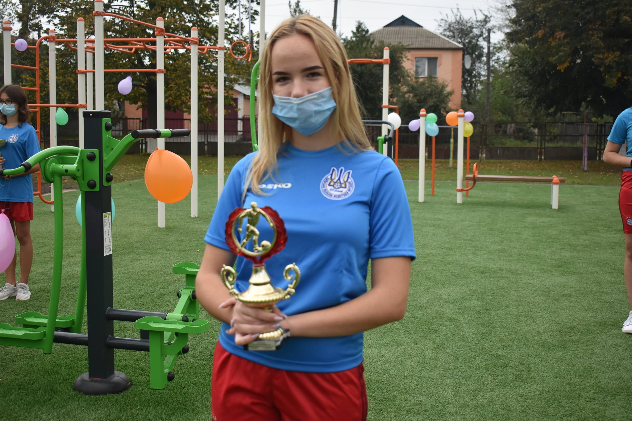 Відкриття воркаут-майданчиків у Васильківському районі. Фото