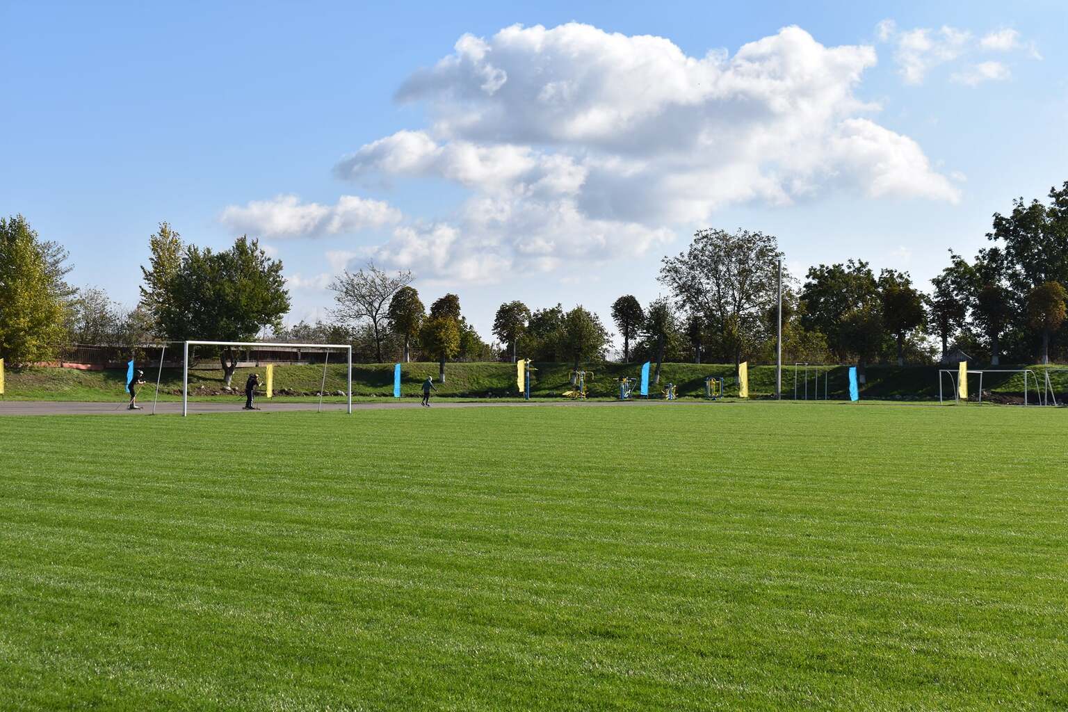 Стадіон в Тетієві за програмою Велике будівництво. Фото