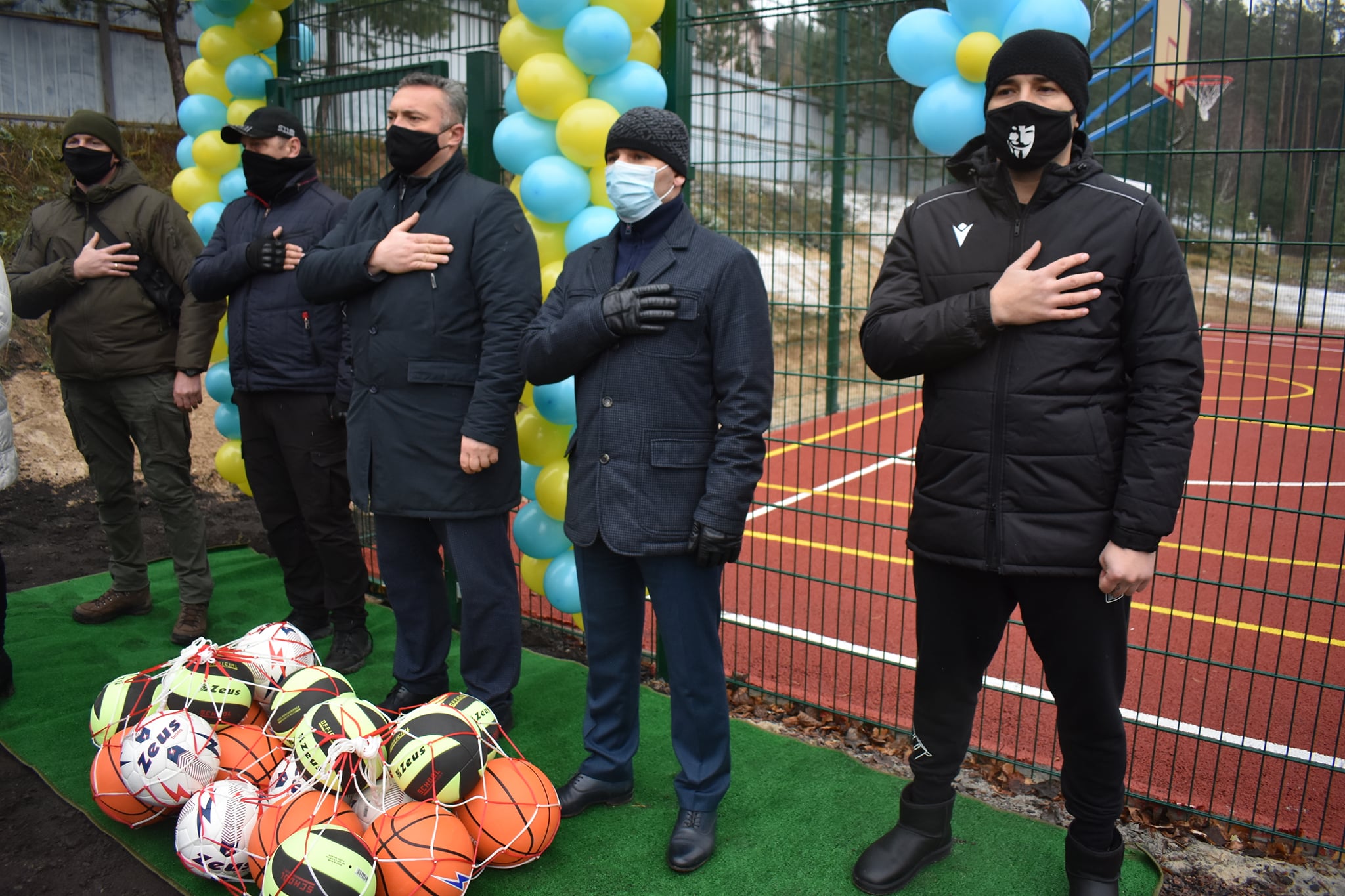 Відкриття спортивних майданчиків в Юрівці та Калинівці. Фото