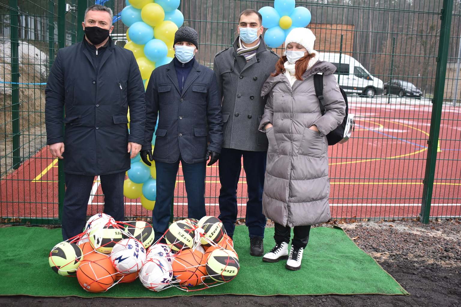 Відкриття спортивних майданчиків в Юрівці та Калинівці. Фото