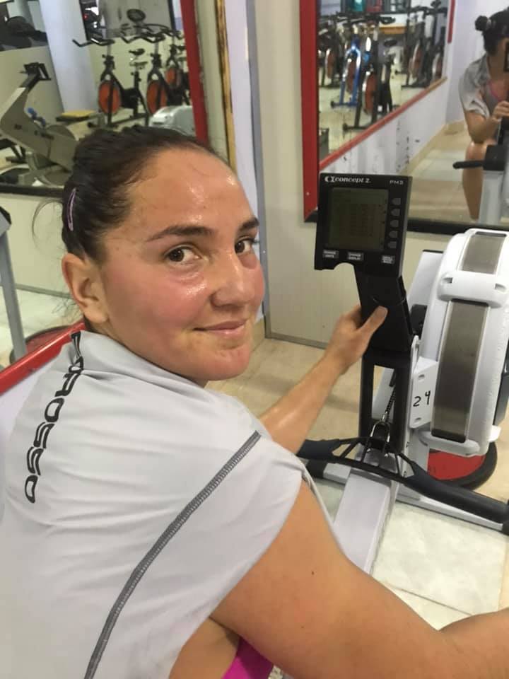 Веслування на ергометрах. Фото