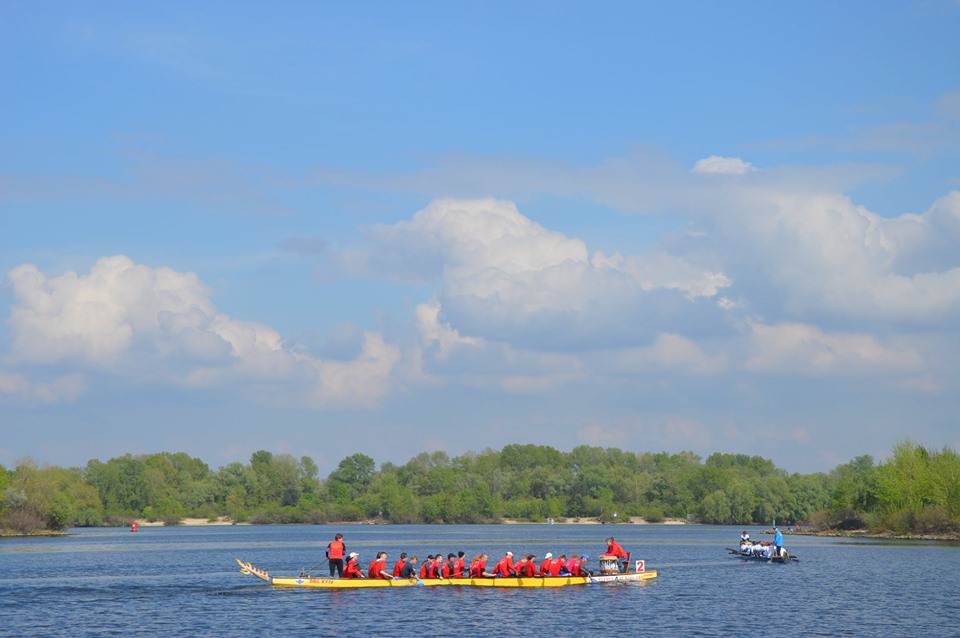 Чемпіонат Київської області з веслування на човнах Дракон. Фото