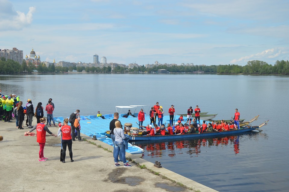 Чемпіонат Київської області з веслування на човнах Дракон. Фото