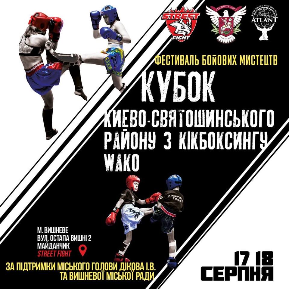 Кубок Києво-Святошинського району з кікбоксингу WAKO. Зображення