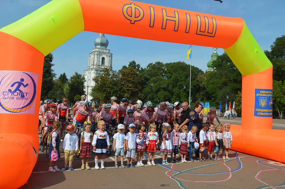 Велопробіг Переяславом до Дня Незалежності. Фото