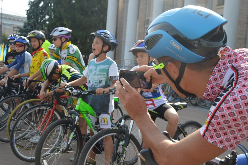 Велопробіг Переяславом до Дня Незалежності. Фото