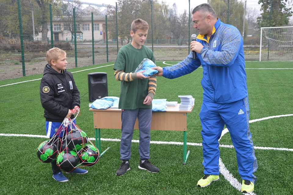  Відкриття спортивного майданчика в Переяславському. Фото