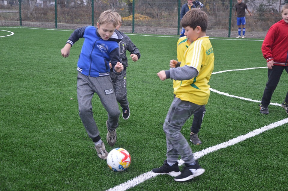  Відкриття спортивного майданчика в Переяславському. Фото