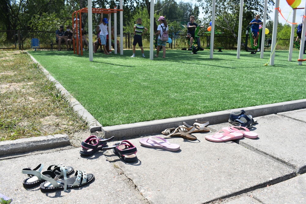 Відкриття воркаут-майданчика в Новому Заліссі. Фото 