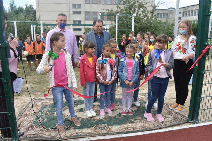 Відкриття спортивних майданчиків, Березань, Студеники. Фото