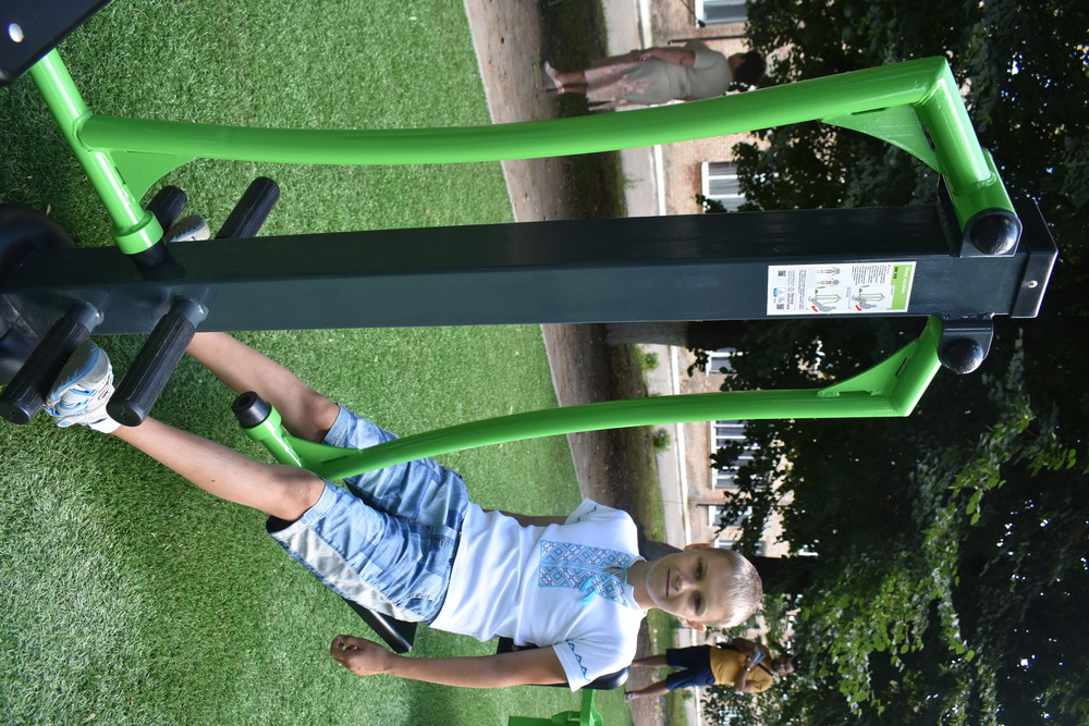 Відкриття воркаут-майданчика, Богуслав. Фото