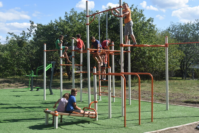 Відкриття воркаут-майданчиків в Обухівському районі. Фото