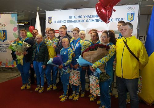 Зустріч спортсменів з Олімпійських ігор. Фото