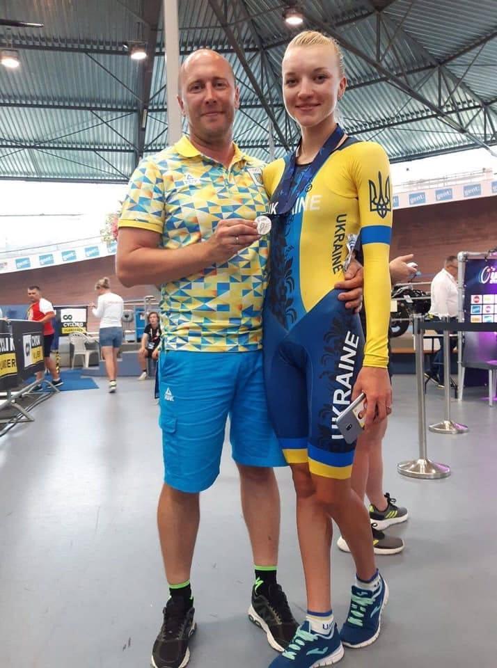Оксана Клячина, чемпіонат Європи з велоспорту на треку. Фото